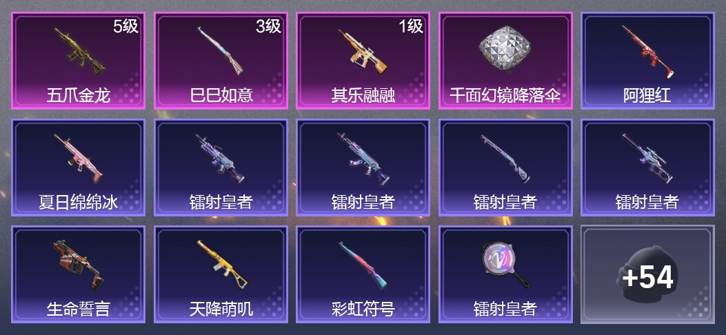 3升级枪 42枪皮 35套装 13063热力 2印记