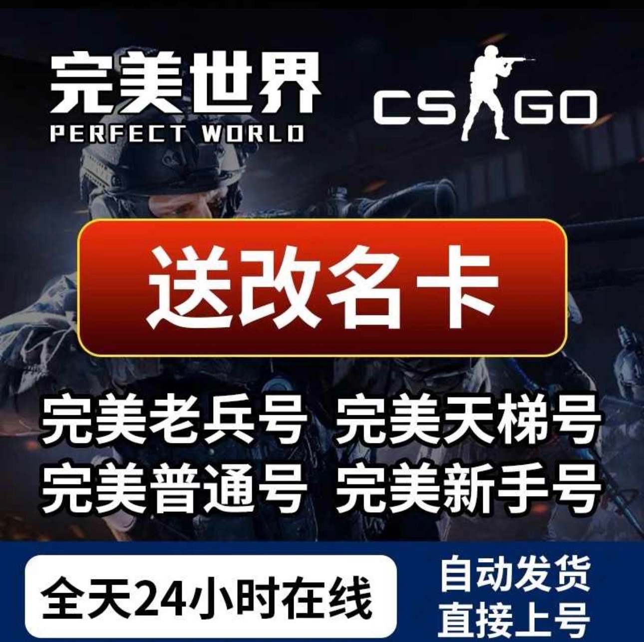 Cs2完美白号带改名卡